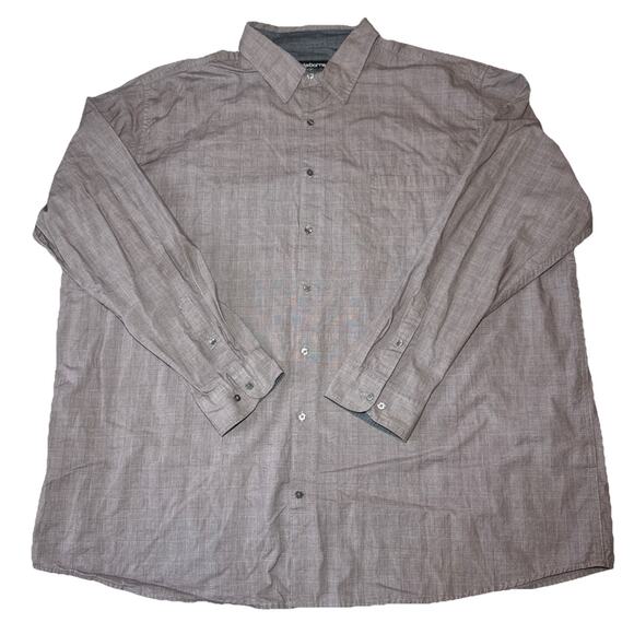 Claiborne Men's 3XLT Stretch Button-Up Long Sleeve Casual Shirt Light Purple - Picture 1 of 9